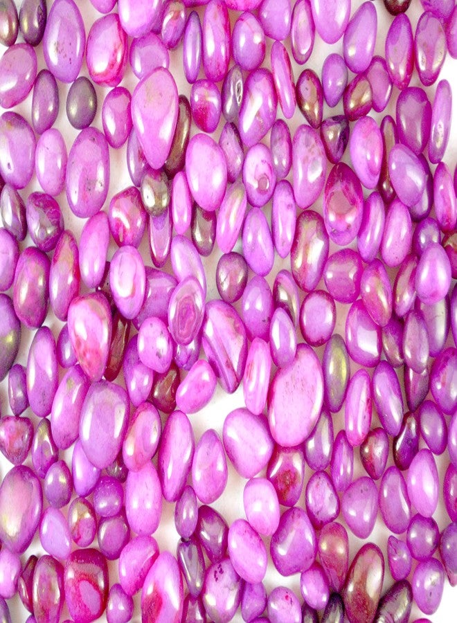 Schmick Pebbles for Decoration - Pink Onyx Pebbles Stones - Decorative Stones and Pebbles, Vase Fillers Stones - Pebbles for Plants Pots and Home Decor (950 Grams, Pink Onyx) - Image 3